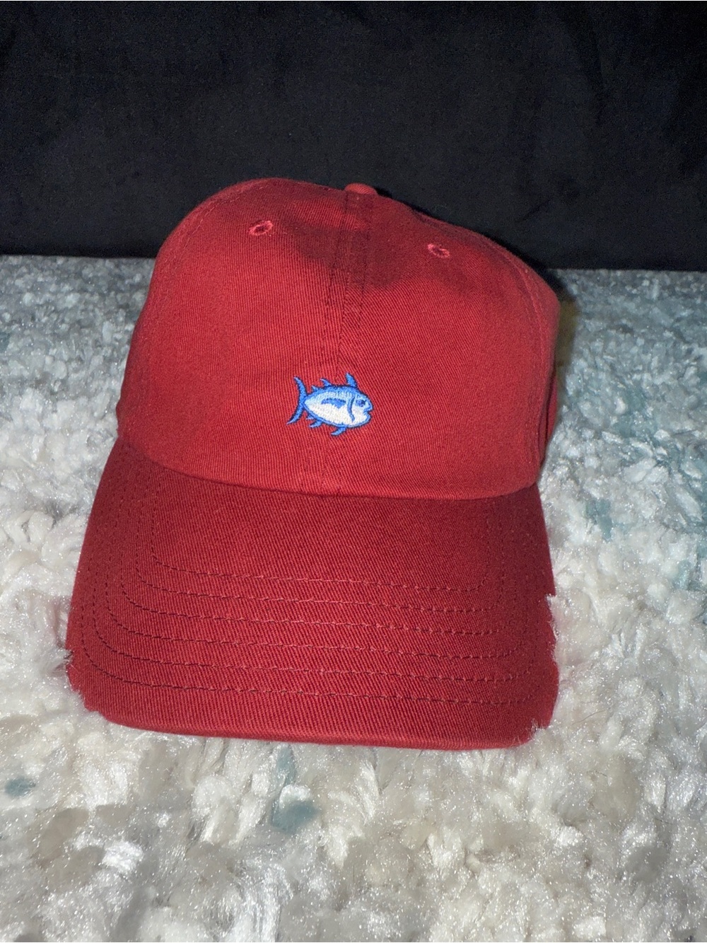 Southern Tide Red Fish Embroidered Baseball Cap